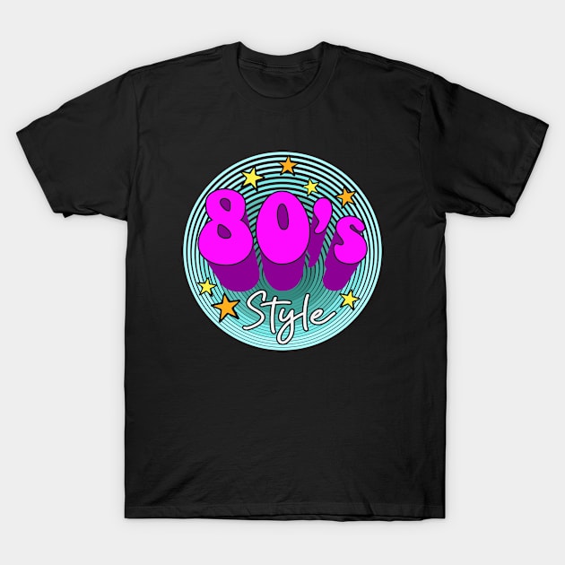80s style T-Shirt by Glittery Olivia